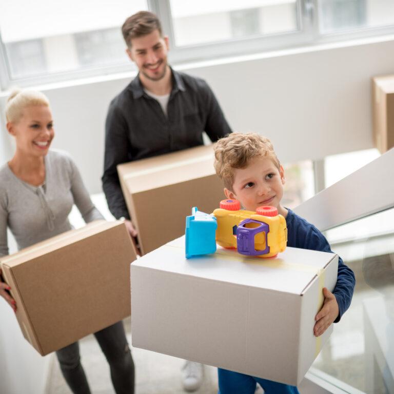 mudarse a una nueva vivienda en familia